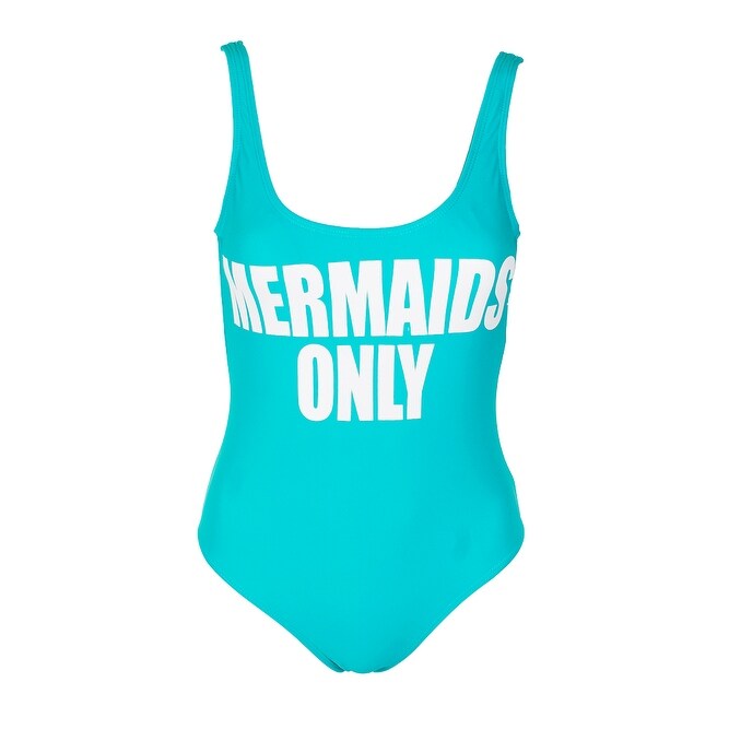 Shop California Waves Juniors Mint Green Mermaids Only Graphic One