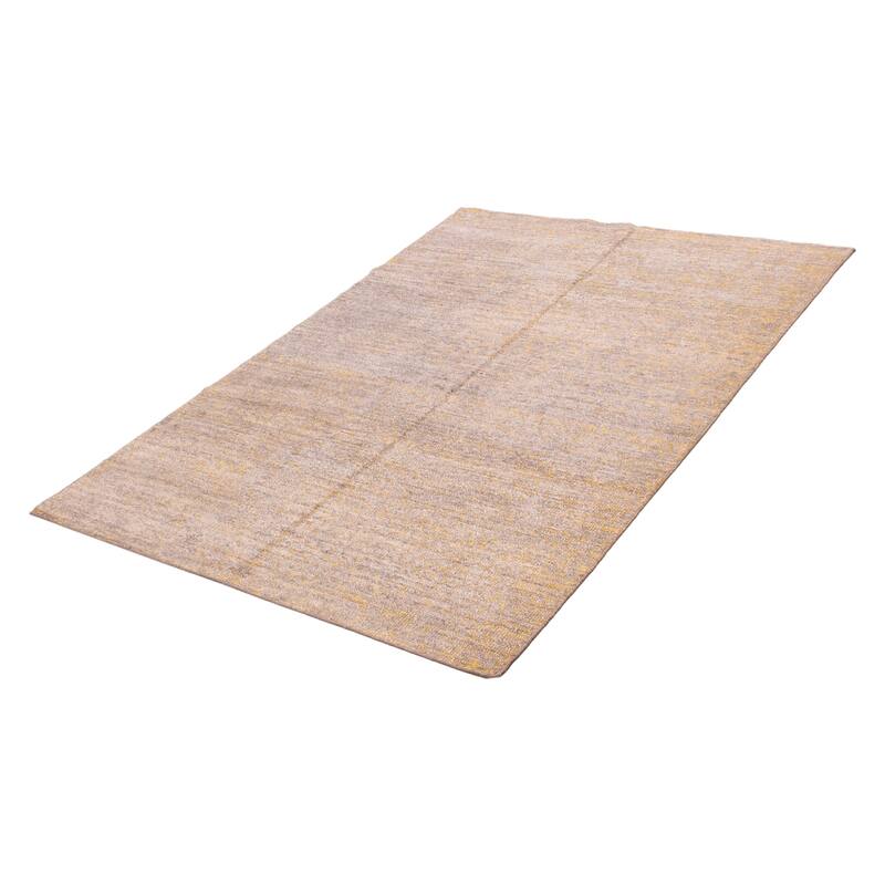 ECARPETGALLERY Hand-knotted Loreto Grey Silk Rug - 8'9 x 6'2