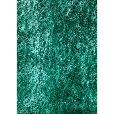 Momeni Luster Shag Hand Tufted Polyester Contemporary Solid Shag Rug