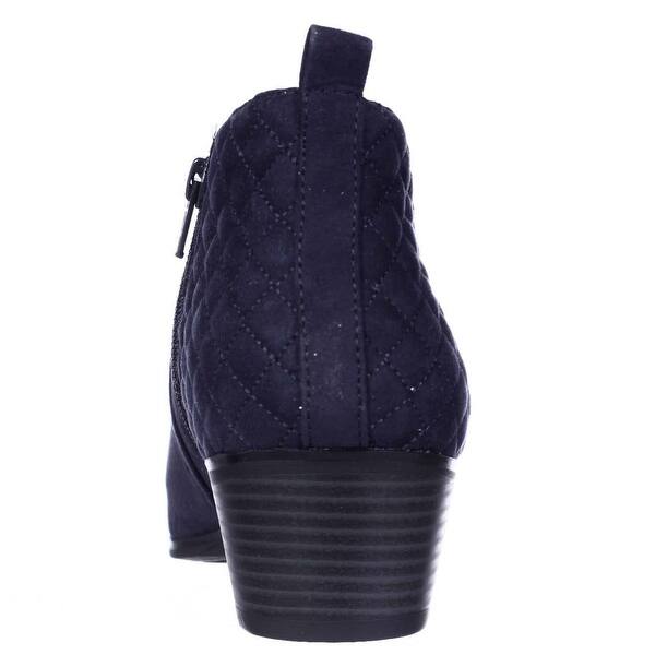 Shop Sc35 Wessley Semi Quilted Short Booties Navy Free Shipping