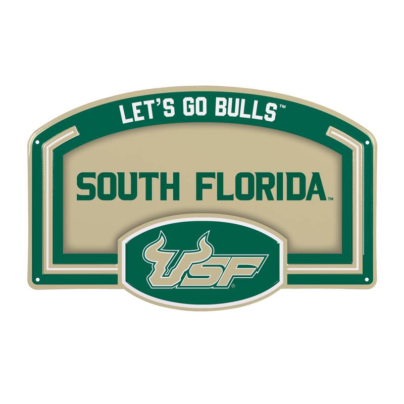 University of South Florida Embossed Steel Wall Sign, 11" x 17"