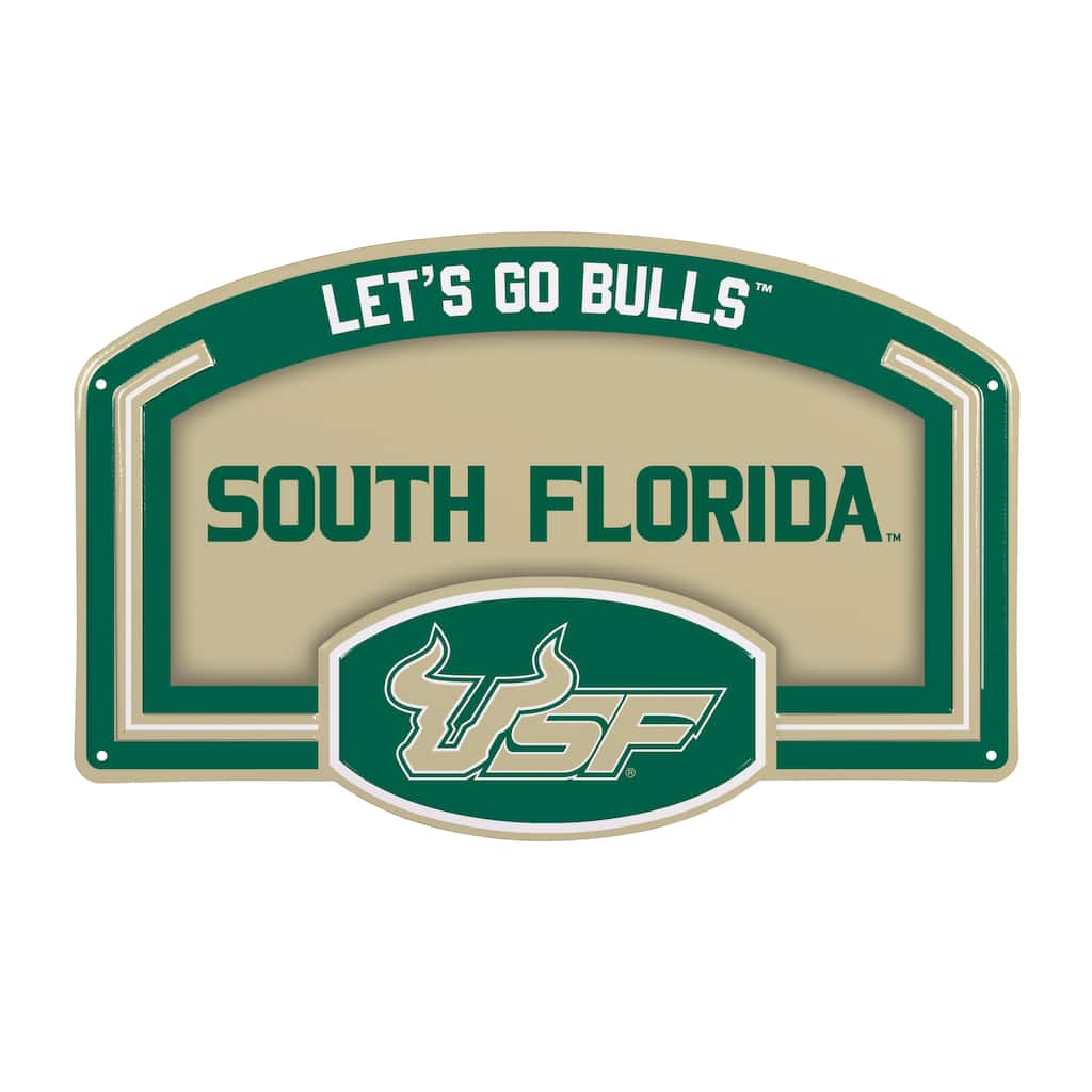 University of South Florida Embossed Steel Wall Sign, 11" x 17"