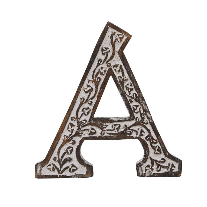 Wood Traditional Decorative Sign (Set of 6) - S/6 8"H