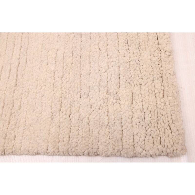ECARPETGALLERY Hand-knotted Looma Light Grey Wool Rug - 8'3 x 10'0