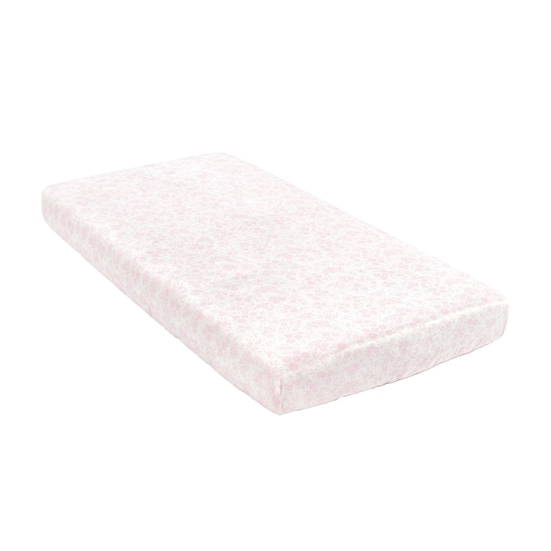 Lush Decor Baby Garden Of Flowers Soft & Plush Fitted Crib Sheet - 52"x 28" x 9"