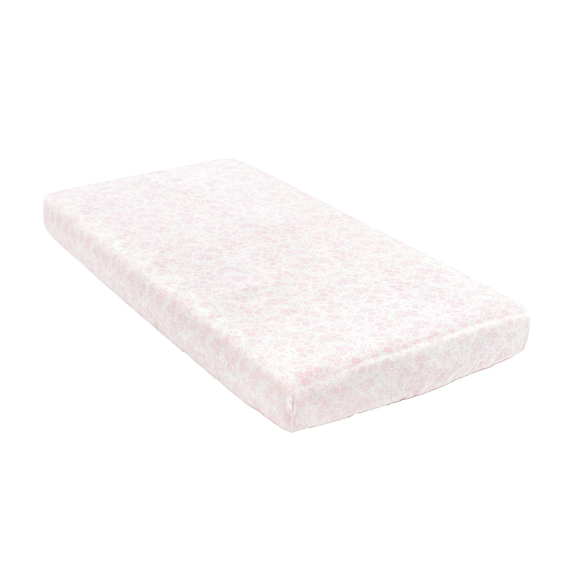 Lush Decor Garden Of Flowers Plush Fitted Crib Sheet In Neutral