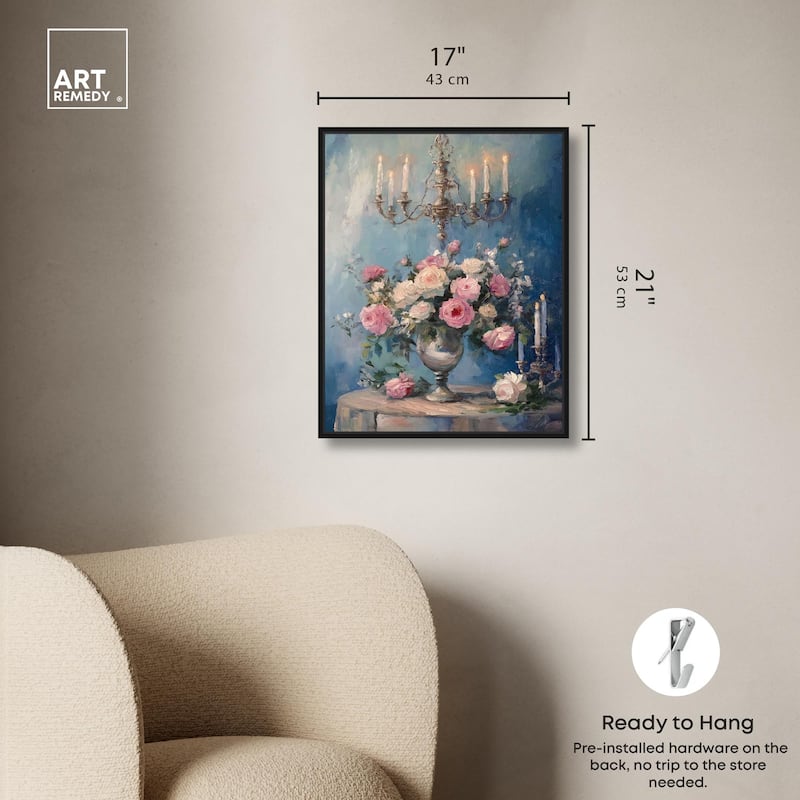 Romantic Roses Canvas by Art Remedy