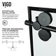 preview thumbnail 30 of 36, VIGO Elan Adjustable Sliding Shower Door in Matte Black