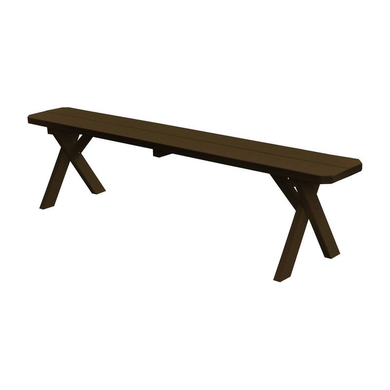 Pine 6' Crossleg Bench