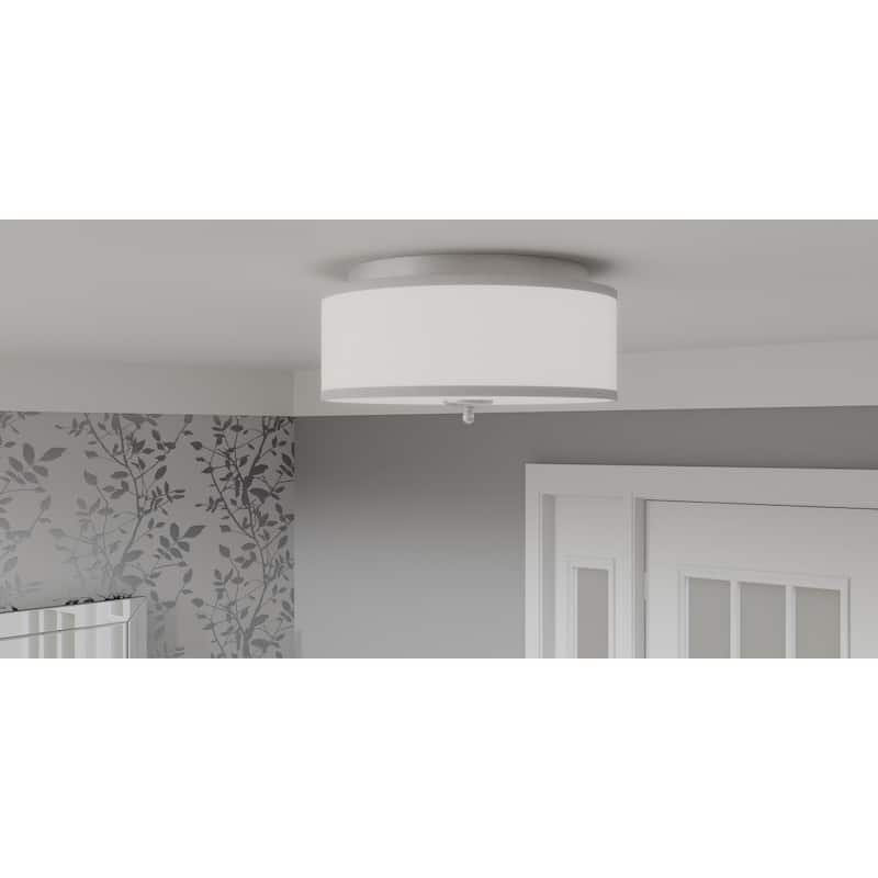 Blanche 3-Light Brushed Nickel Flush Mount Light