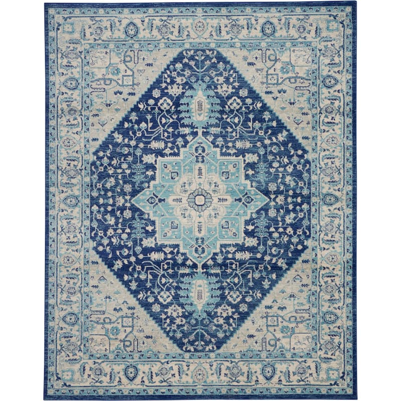 Nourison Tranquil Traditional Persian Medallion Area Rug
