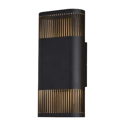 Vaxcel Lighting T0767 Skyline 2 Light 11" Tall LED Outdoor Wall Sconce