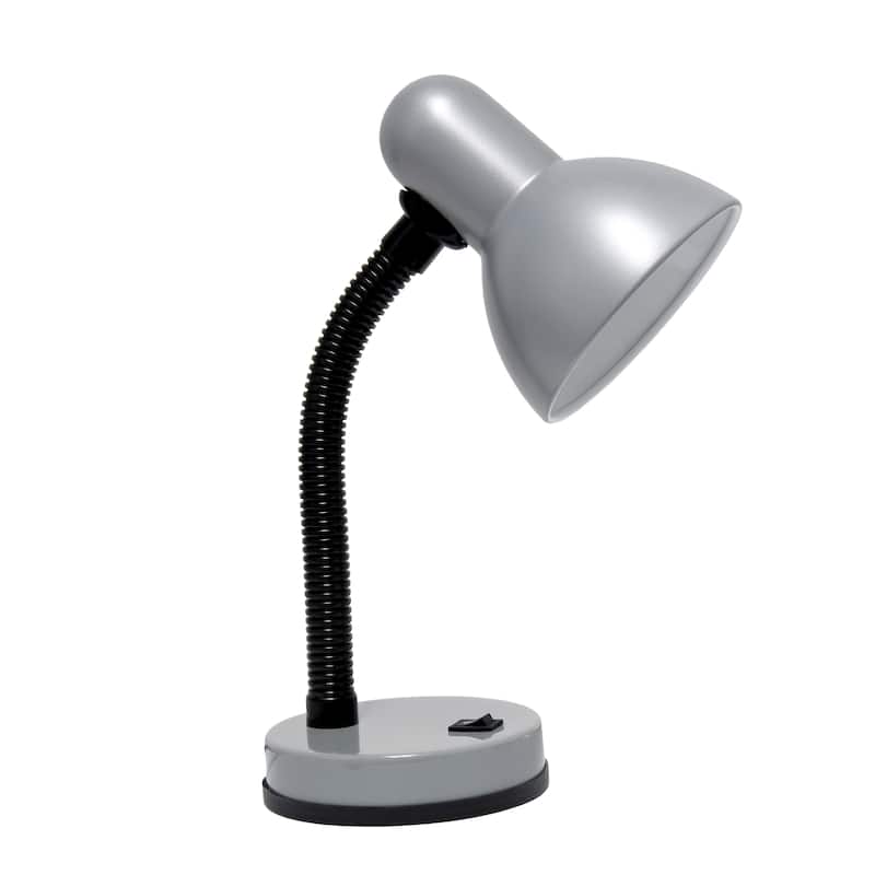 14.25" Metal Desk Task Lamp and Bowl Shade with Gooseneck