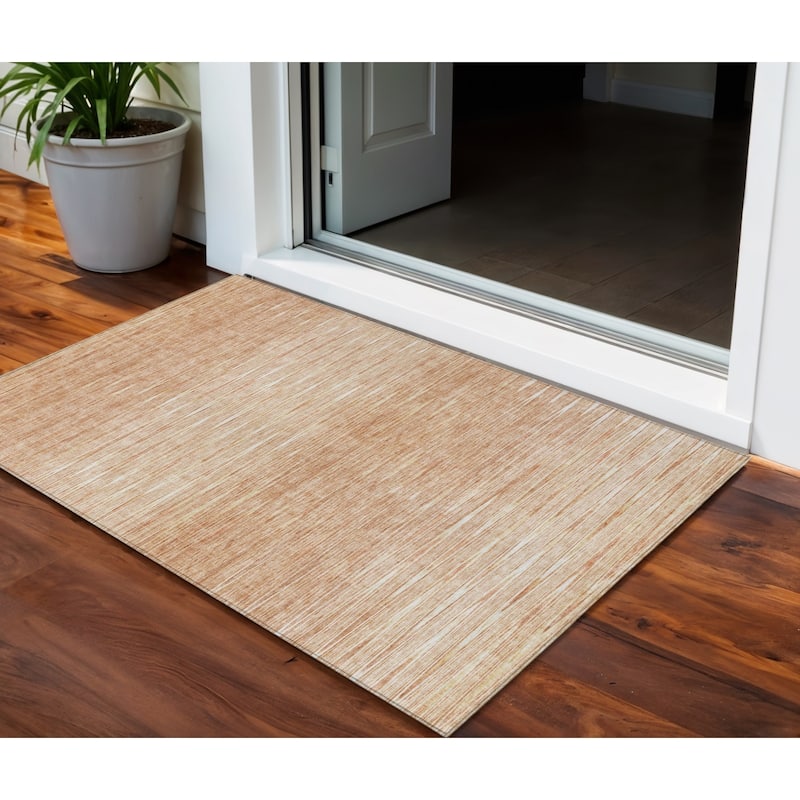 HomeRoots Abstract Transitional Rectangle Outdoor Rug - 3' x 5'