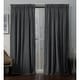 preview thumbnail 9 of 17, ATI Home Velvet Heavyweight Pinch Pleat Top Curtain Panel Pair 27X108 - Soft Grey