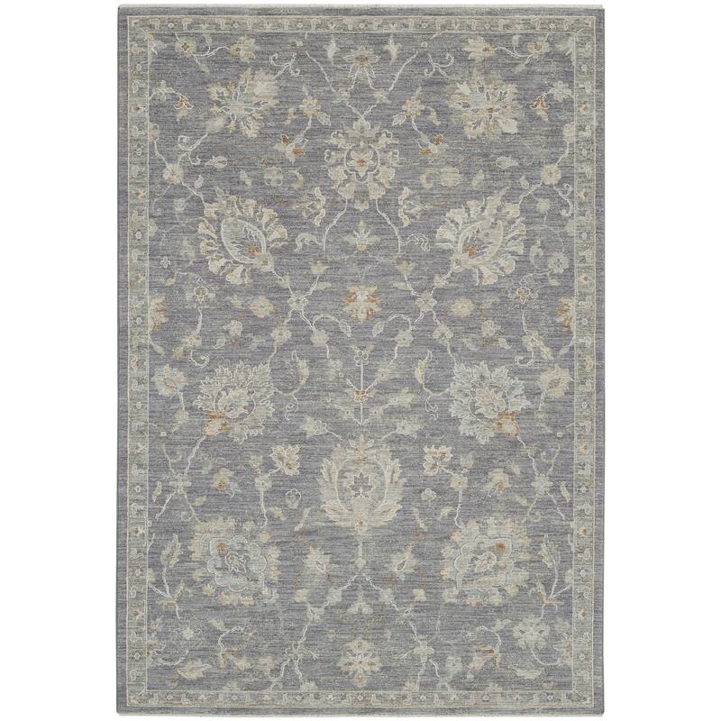 Nourison Asher Bordered Area Rug - 3'11" x 5'11" - Charcoal