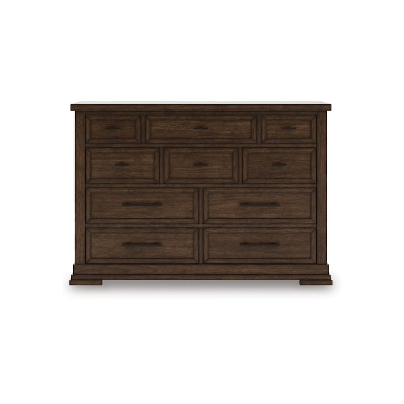 Signature Design by Ashley Taffenbrook Brown Dresser - 10-drawer - Brown
