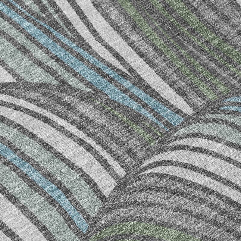 Machine Washable Indoor/ Outdoor Modern Parsons Chantille Rug