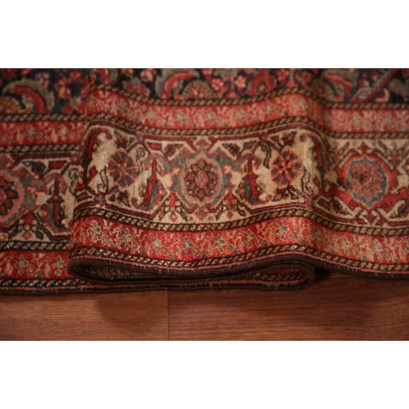 Pre-1900 Antique Vegetable Dye Senneh Persian Rug Handmade Wool Carpet - 4'0" x 6'1"