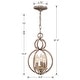 preview thumbnail 5 of 3, Garland 3 Light Crystal Bead Mini Chandelier - 9.5'' W x 15.5'' H