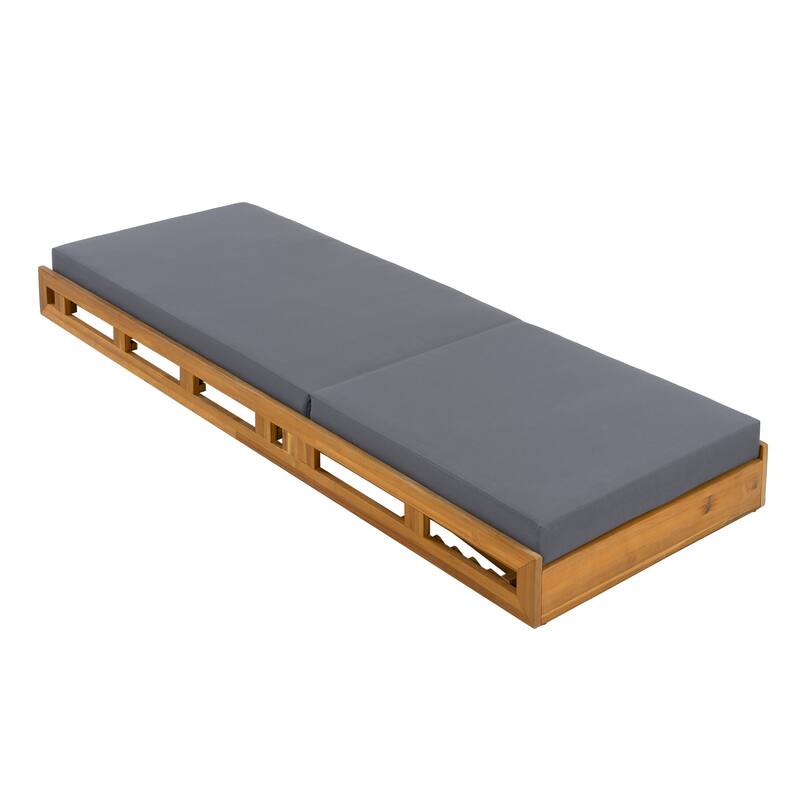 Outdoor Patio Chaise Lounge Chairs Adjustable Backrest Lounge Chairs with Water-repellent Cushions for Poolside Balcony Garden