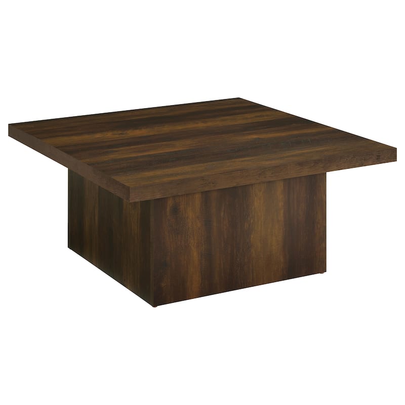 Devar Square Engineered Wood Coffee Table - Dark Pine