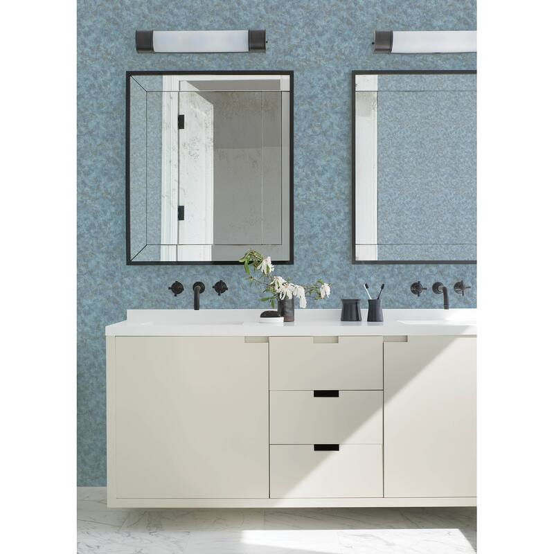 Advantage Aged Patina Turquoise Distressed Wallpaper