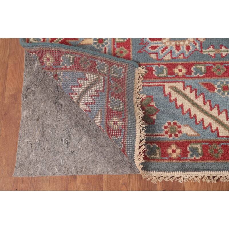 Oushak Area Rug Hand-Knotted Floral Wool Carpet - 8'0"x 9'10"