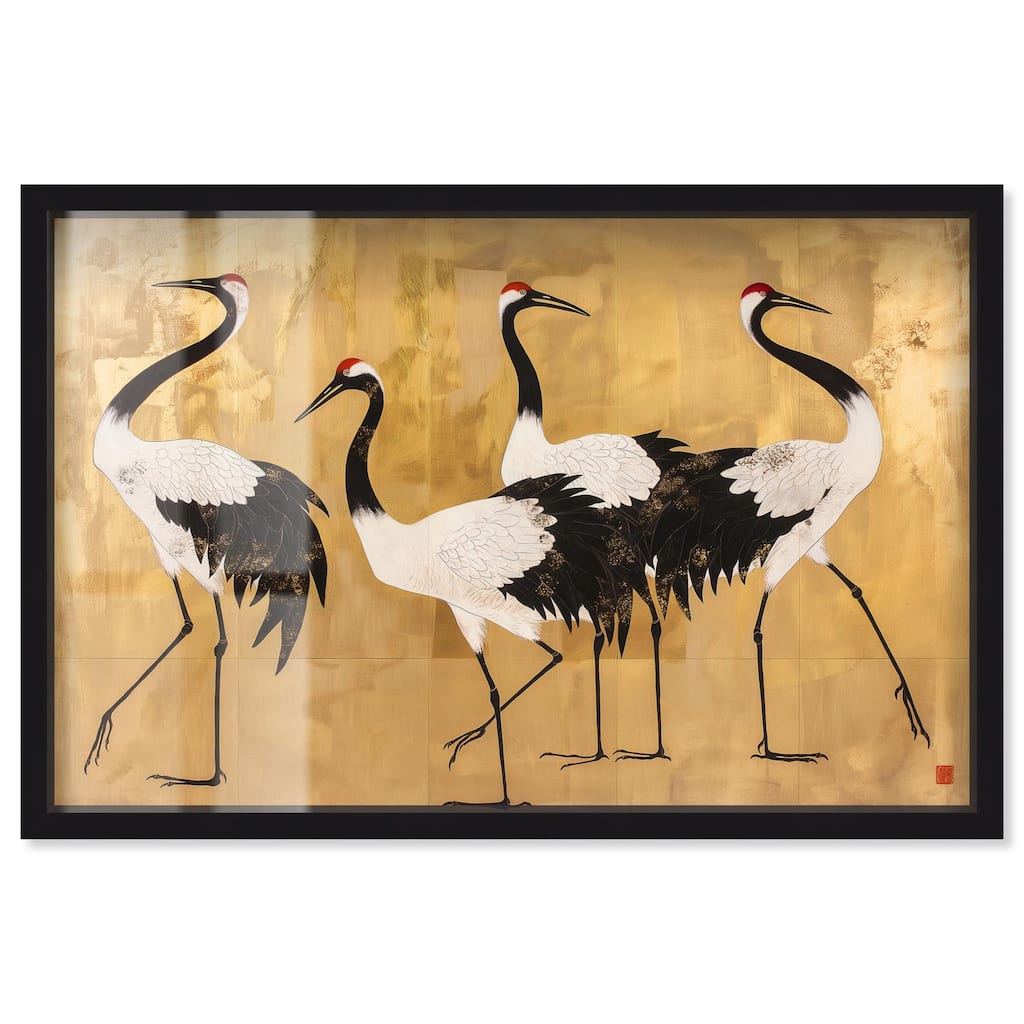 Birds of Gold Shadowbox by Art Remedy