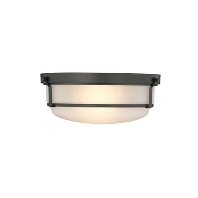 Millennium Lighting Arlson 2 Light Flush mount with Frosted Glass Shades