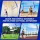 preview thumbnail 6 of 6, Haokelball 11×8 FT Adjustable Volleyball Portable Training Net Set with Volleyball and Pump - 11X8FT