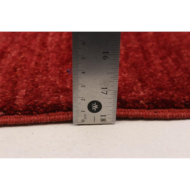 Pak Finest Gabbeh Red Rug 3'11" x 6'0" - 3'11 x 6'0