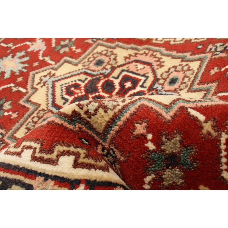 ECARPETGALLERY Hand-knotted Serapi Heritage Red Wool Rug - 2'6 x 6'1
