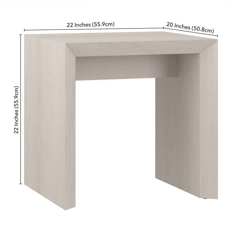 Oswin 22" Wide Rectangular Side Table - 22" Wide