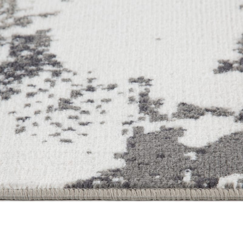Alana Ehra Abstract Area Rug - 2'7" x 10' - Ivory