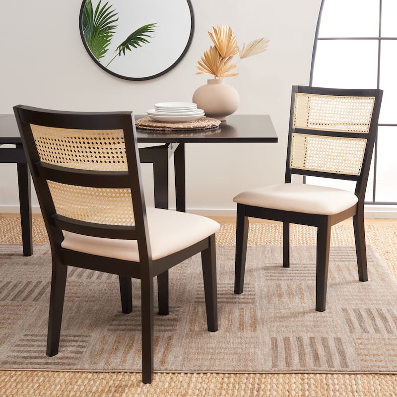 SAFAVIEH Eloisa Farmhouse Dining Chair (Set of 2) - 20 In. W x 23 In. D x 37 In. H - 20"Wx23"Dx37"H