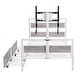 preview thumbnail 24 of 22, Twin Metal Platform Bed with 2 Storage Drawers & Rotatable TV Stand