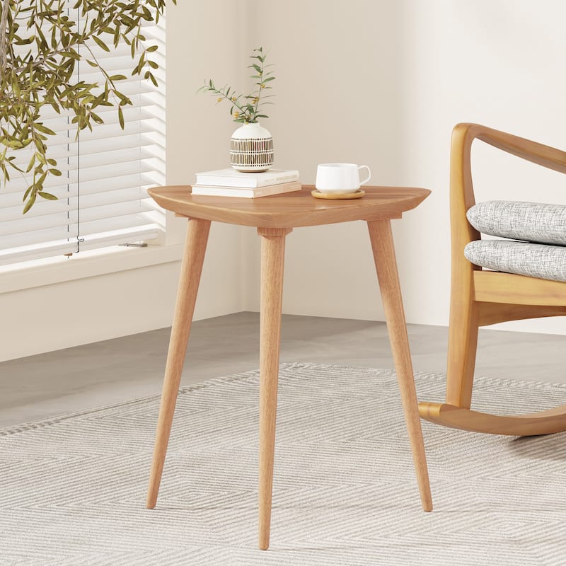 Naja Mid-Century Wood End Table by Christopher Knight Home - 20" L x 20" W x 22.75"H - Natural