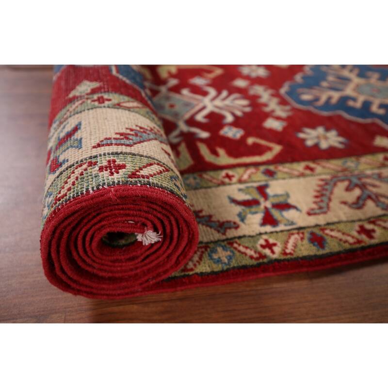 Kazak Oriental Runner Rug Handmade Wool Carpet - 2'8" x 10'0"