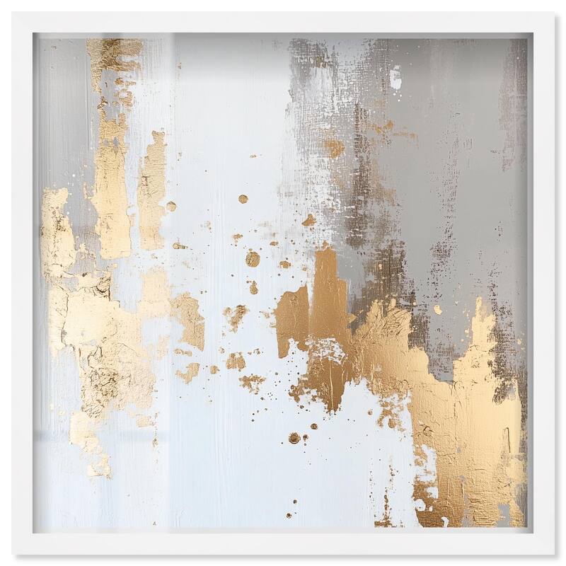 Ghostly Glimmer II Shadowbox by Art Remedy - White - 40" x 40"