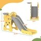 preview thumbnail 7 of 8, Toddler Slide, 3 in 1 Slide for Kids Ages 1-3 Years, Indoor Slide with Basketball Hoop, Climber, Duck Pattern, Yellow