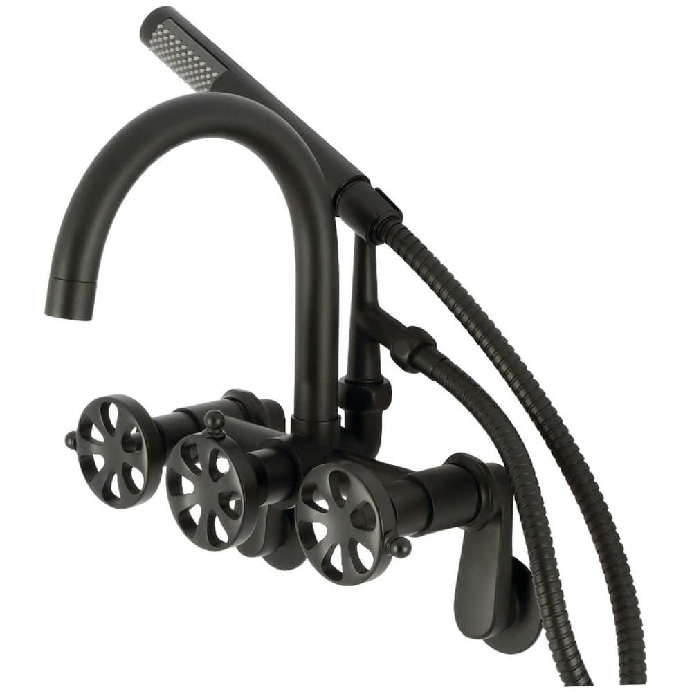 Kingston Brass AE815.RX Belknap Wall Mounted Tub Filler with Built-In