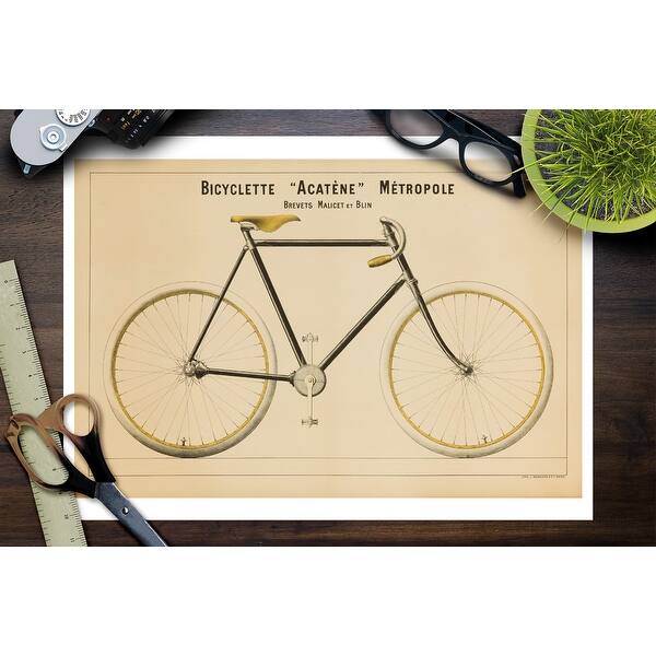 Shop Bicyclette Acetene Metropole Vintage Poster France C 1895 Art Print Multiple Sizes Available 9 X 12 Art Print Overstock 27923996