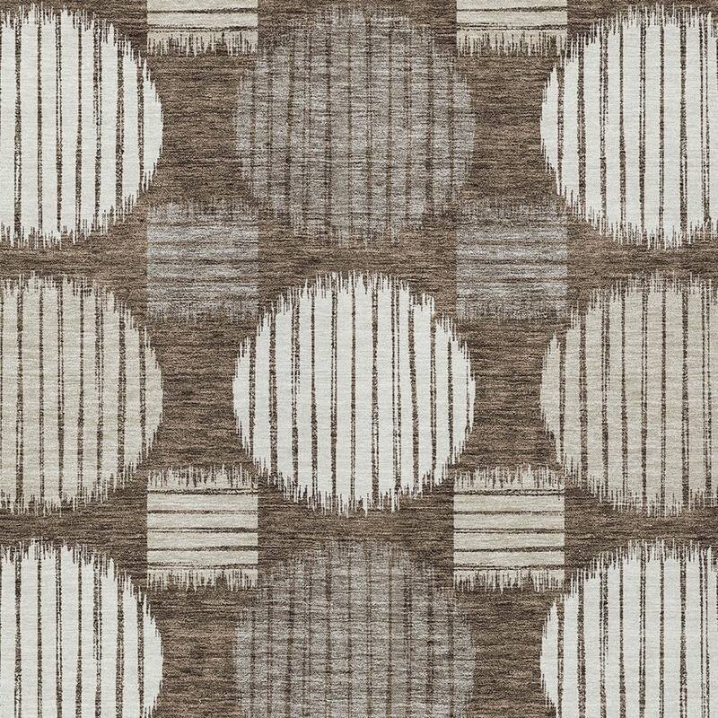 HomeRoots Geometric Transitional Rectangle Outdoor Rug