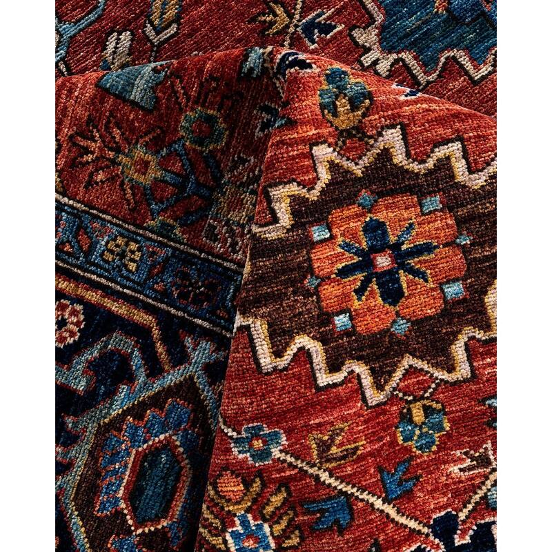 Serapi One-of-a-Kind Hand-Knotted Area Rug - Red, 8' 0" x 9' 10" - 8' 0" x 9' 10"
