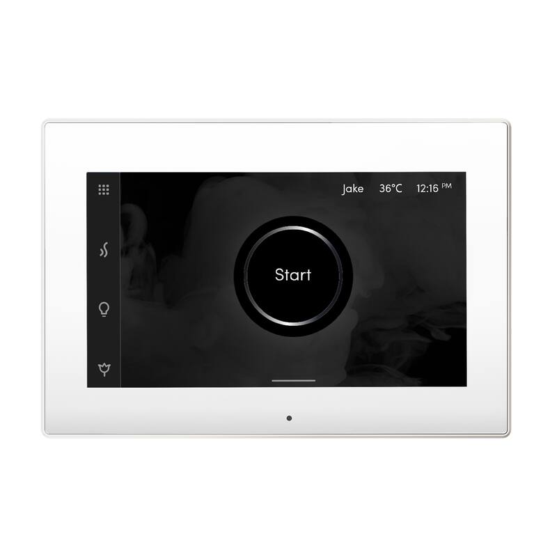 Mr Steam ISX Isteamx Steam Shower Control and Steamhead - White / White