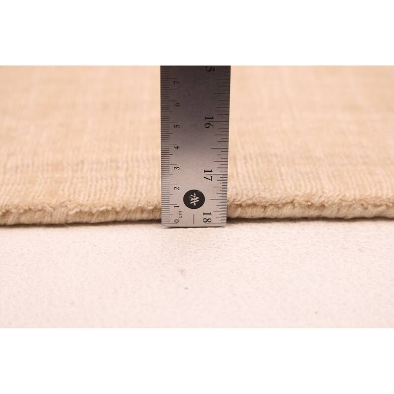 ECARPETGALLERY Hand Loomed Kashkuli Gabbeh Ivory Wool Rug - 7'11 x 11'3