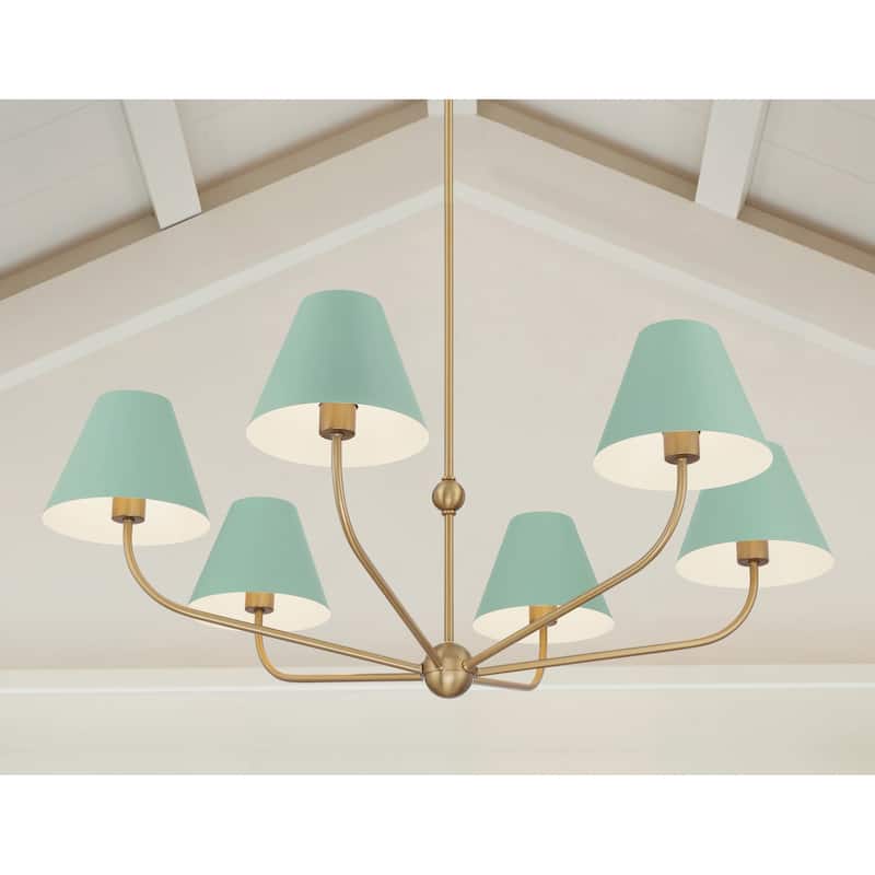 Crystorama Lighting Group XAV-B9316 Xavier 6 Light 40" Wide Chandelier