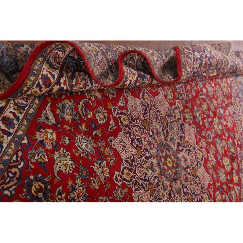 Traditional Najafabad Persian Vintage Rug Handmade Wool Carpet - 9'10"x 13'5"