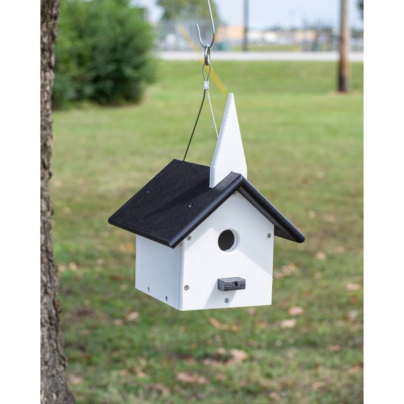OUTDOOR LEISURE PRODUCTS Model GM31BKW Church Wren Bird House Made of High Density Poly Resin